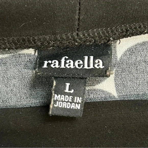 Rafaella Women’s Large Top Black White Polka Dot Off Shoulder Romantic Fairycore - Picture 8 of 10